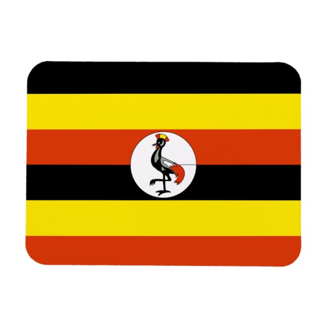 Íman Bandeira do Uganda (Horizontal)