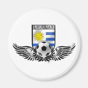 Íman Bandeira do Uruguayan do emblema do futebol do