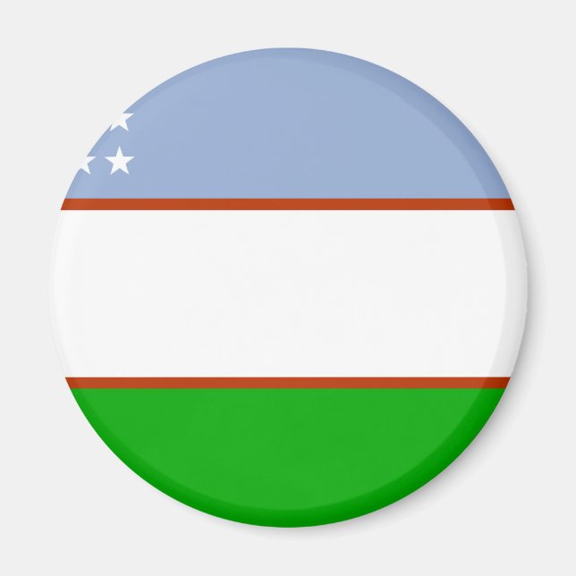 Íman Bandeira do Usbequistão (Frente)
