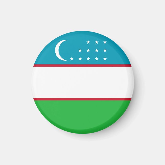 Íman bandeira do Uzbequistão (Frente)