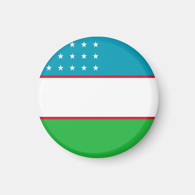Íman bandeira do uzbequistão (Frente)