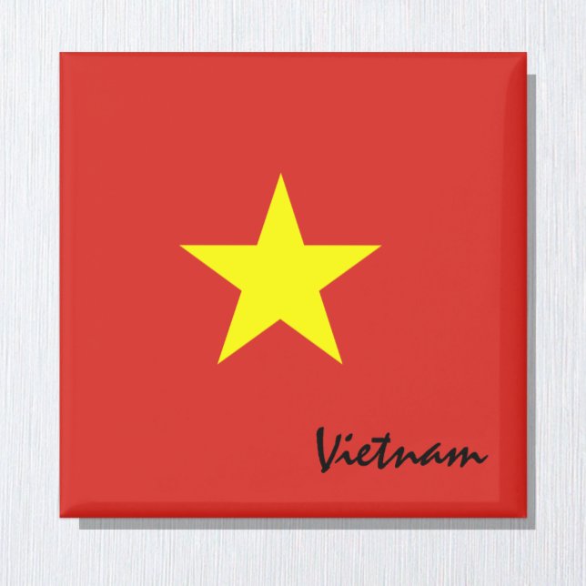 Íman Bandeira do Vietname e Feriado do Vietname, viagem (Criador carregado)