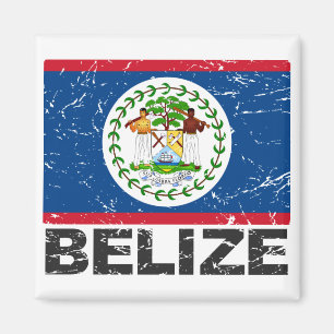 Íman Bandeira do vintage de Belize