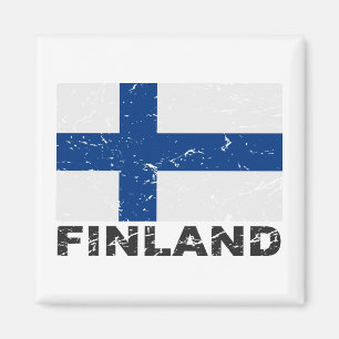 Íman Bandeira do vintage de Finlandia