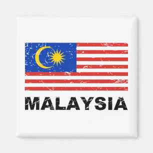 Íman Bandeira do vintage de Malaysia