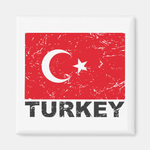 Íman Bandeira do vintage de Turquia