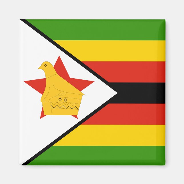 Íman Bandeira do Zimbabué (Frente)
