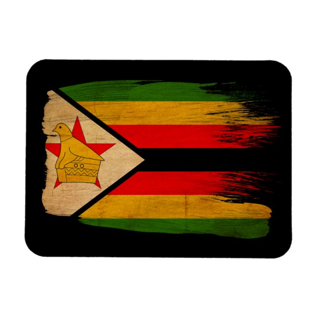Íman Bandeira do Zimbabué (Horizontal)