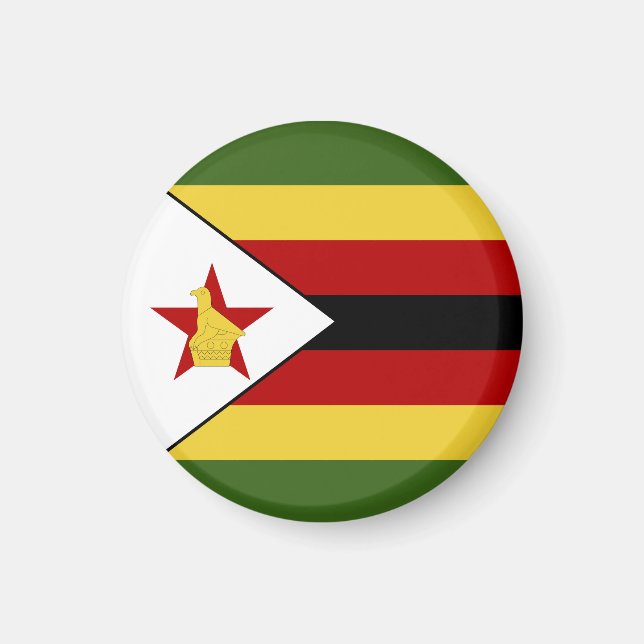 Íman Bandeira do Zimbabué (Frente)