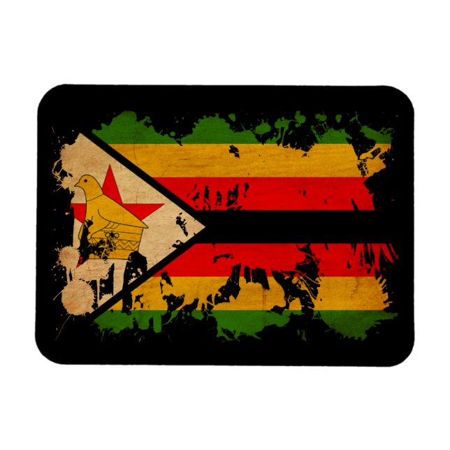 Íman Bandeira do Zimbabué (Horizontal)