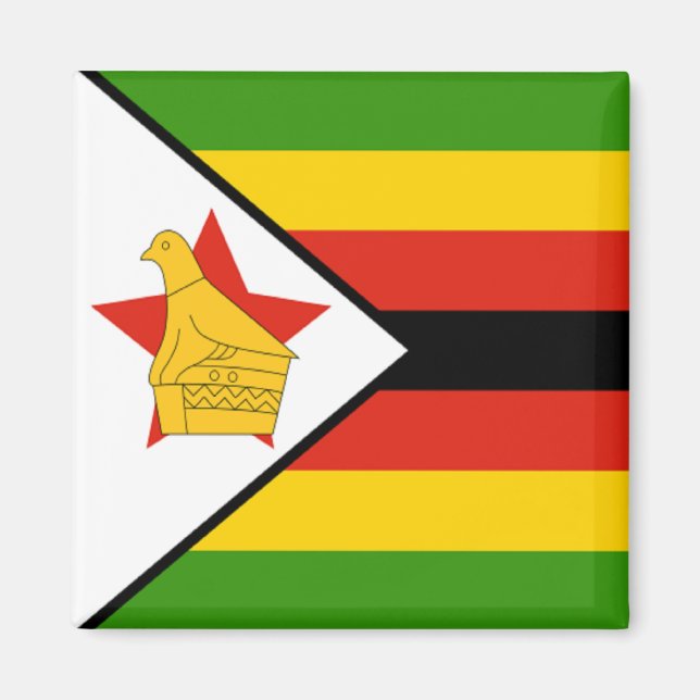 Íman Bandeira do Zimbabué (Frente)