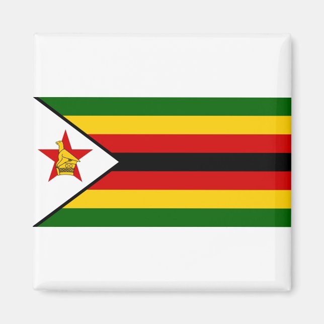 Íman Bandeira do Zimbabué (Frente)