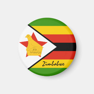 Íman Bandeira do Zimbábue e África - fãs de viagem/e