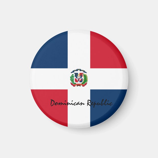 Íman Bandeira Dominicana e América do Sul - fãs de viag (Frente)