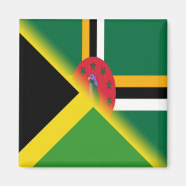Íman Bandeira Dominicana jamaicana | Half Jamaica Domin