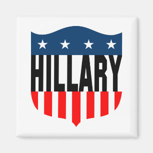 Íman bandeira dos Estados Unidos de hillary clinton