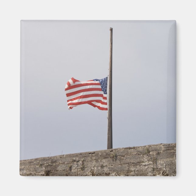 Íman Bandeira dos Estados Unidos em Half-Mast (EUA) (Frente)