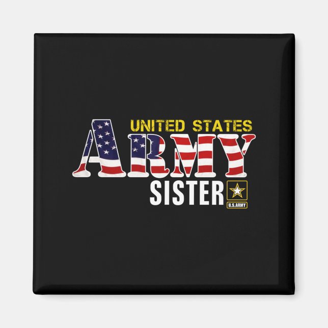 Íman Bandeira dos Estados Unidos Irmã do Exército Ameri (Frente)