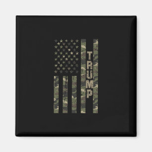 Íman Bandeira dos EUA Camuflada Distorcida Trump Estado