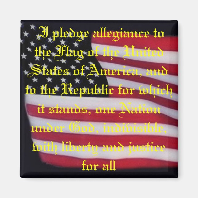 Íman bandeira dos EUA com ímã de penhor (Frente)