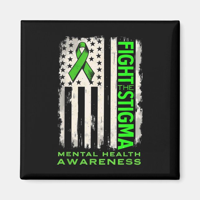 Íman Bandeira dos EUA Combater Estigma Conscientização  (Frente)