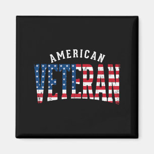 Íman Bandeira dos EUA de Veterano Americano