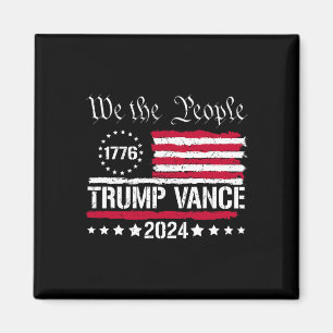 Íman Bandeira dos EUA Nós O Povo Apoiamos Trump Vance 2
