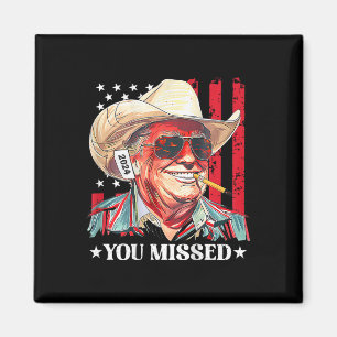 Íman Bandeira dos EUA Trump Cowboy Ocidental Você Perde
