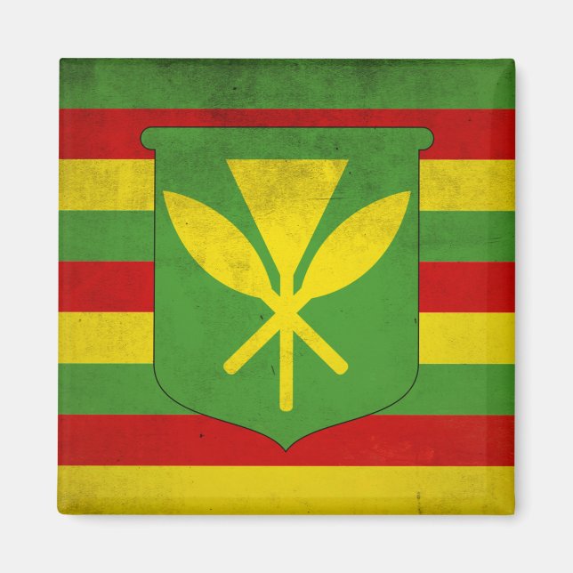 Íman Bandeira dos Havaianos Nativos (Frente)