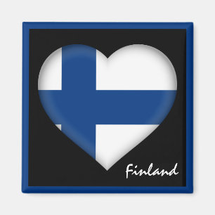 Íman Bandeira e coração finlandeses, férias finlande