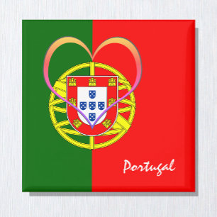 Íman Bandeira e coração portugueses - Portugal/adepto