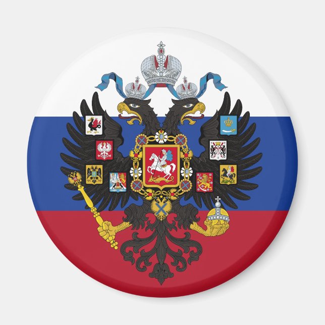 Íman Bandeira E Crest Russos (Frente)