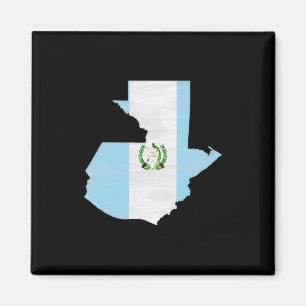 Íman Bandeira e mapa da Guatemala