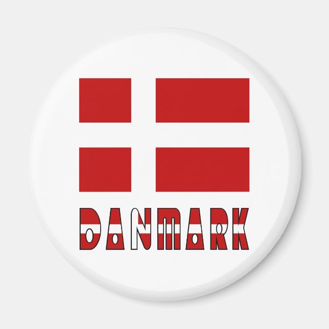 Íman Bandeira e palavra da Dinamarca CC (Frente)