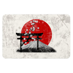 Íman Bandeira e símbolos de Japão ID153
