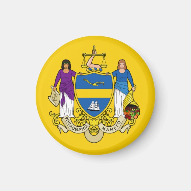 Íman Bandeira/Emblema de Filadélfia, PA (Frente)