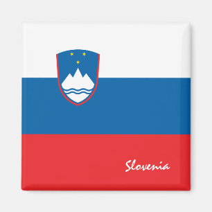 Íman Bandeira eslovena e viagem da Eslovênia, férias 