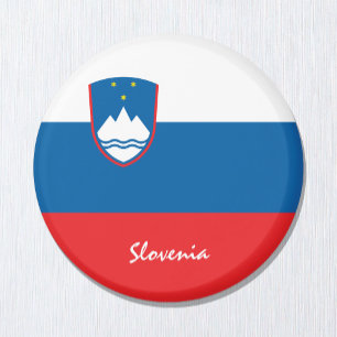 Íman Bandeira eslovena e viagem da Eslovênia, férias