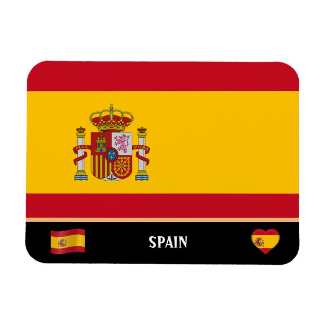 Íman Bandeira espanhola e viagem / Espanha do país espa (Horizontal)