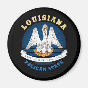 ÍMAN BANDEIRA ESTADUAL LOUISIANA PELICAN