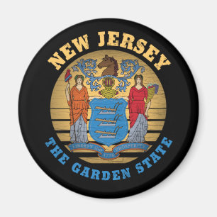 ÍMAN BANDEIRA ESTATAL DE JERSEY GARDEN