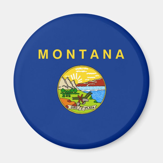 Íman Bandeira estatal de Montana (Frente)