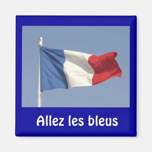 Íman Bandeira francesa, Allez les bleus (Frente)