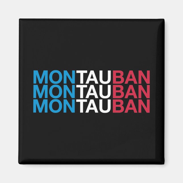 Íman Bandeira francesa MONTAUBAN (Frente)