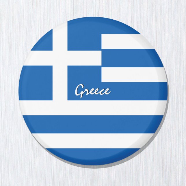 Íman Bandeira grega Magnet, viagem, Grécia de Férias (Criador carregado)