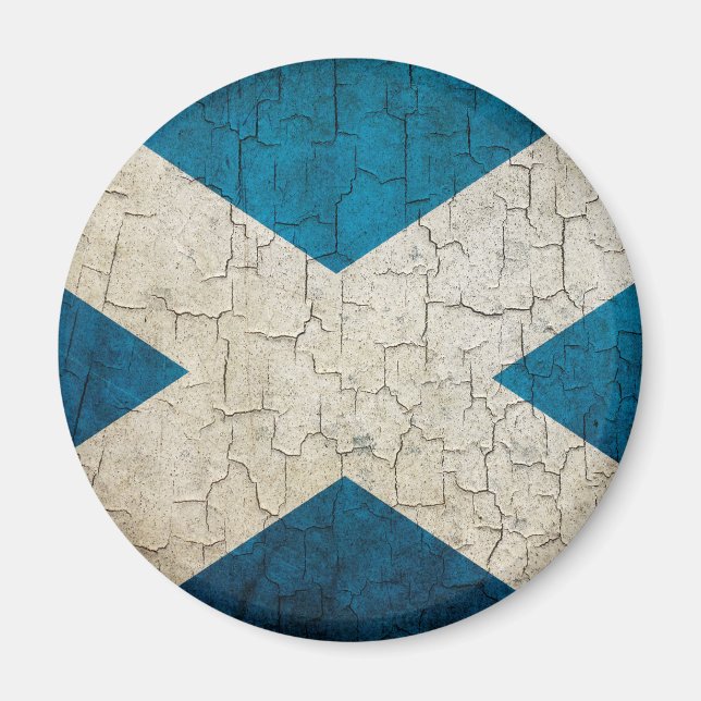 Íman Bandeira Grunge Scotland (Frente)