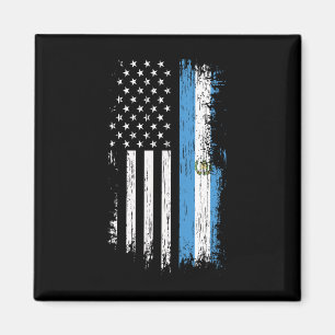 Íman Bandeira Guatemalteca Americana - Orgulho Guatemal