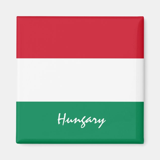 Íman Bandeira húngara e feriado na Hungria, viagem/espo (Frente)