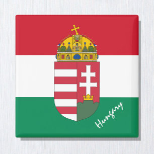 Íman Bandeira húngara, férias de Emblem e Hungria/esp