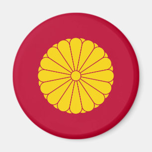 Íman bandeira imperial Japão símbolo imperador flor ama